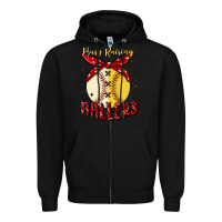 Black busy raising ballers malia Zipper Hoodie - MaliasSmallBusiness
