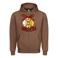 Chestnut busy raising ballers malia Zipper Hoodie - MaliasSmallBusiness