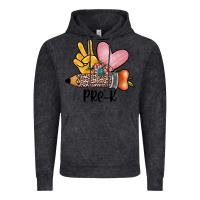 Vintage Black peace love pre k Vintage Hoodie - JahusDesignShop