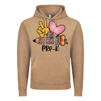 Vintage Coffee peace love pre k Vintage Hoodie - JahusDesignShop