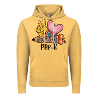 Peace Love Pre K Vintage Hoodie | Teevron