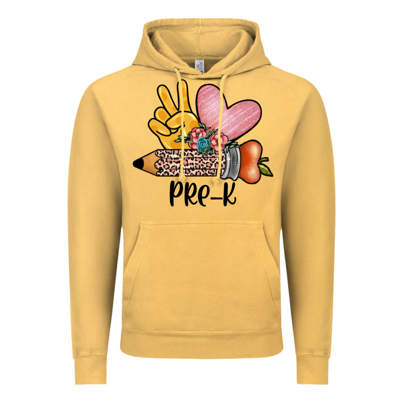 Peace Love Pre K Vintage Hoodie by JahusDesignShop | Teevron