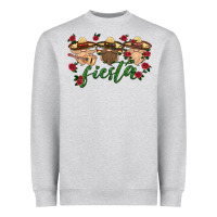 Heather Grey fiesta mexico gnome Heavyweight Sweatshirt - HRA Design Shop