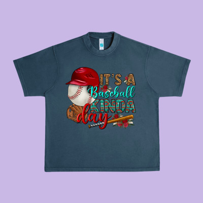 It's A Baseball Kinda Day Urban Heavy Tee Designed By Bundleandbundleshop