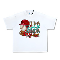 White it's a baseball kinda day Urban Heavy Tee - BundleAndBundleShop
