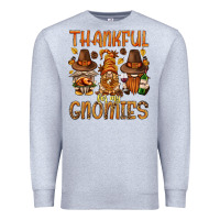 Heather Grey thankful for my gnomies bbs Premium Sweatshirt - BundleAndBundleShop
