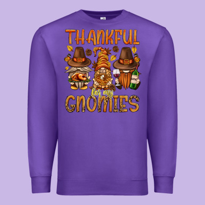 Thankful For My Gnomies Bbs Premium Sweatshirt Designed By Bundleandbundleshop