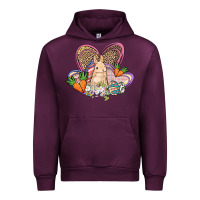 Mauve Wine Easter heart Easter Day Urban Hoodie - HowdyJamesFarm