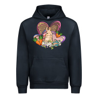Navy Easter heart Easter Day Urban Hoodie - HowdyJamesFarm