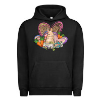 Pigment Black Easter heart Easter Day Urban Hoodie - HowdyJamesFarm