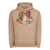 Pigment Burro Easter heart Easter Day Urban Hoodie - HowdyJamesFarm