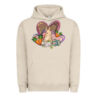 Pigment French Oak Easter heart Easter Day Urban Hoodie - HowdyJamesFarm
