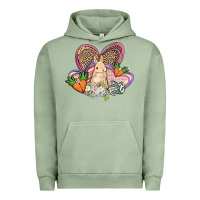 Pigment Oil Green Easter heart Easter Day Urban Hoodie - HowdyJamesFarm