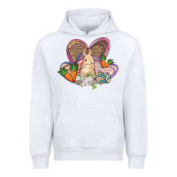 White Easter heart Easter Day Urban Hoodie - HowdyJamesFarm