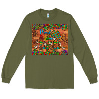Army Green proud autism dad Long Sleeve Tee - Artiststas
