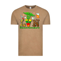 Vintage Coffee lvn juneteenth licensed vocational nurse with croc Vintage Tee - AdoDesignShop