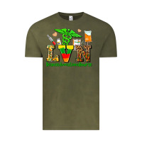 Vintage Olive lvn juneteenth licensed vocational nurse with croc Vintage Tee - AdoDesignShop