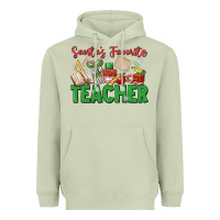 Matcha santa's favorite teacher Heavyweight Hoodie - MaliasSmallBusiness