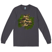 Smoke camouflage glitter patch Long Sleeve Tee - AdoDesignShop