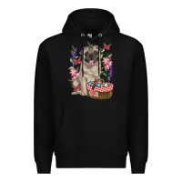 Black Easter pug Premium Hoodie - RanaPortraitStore