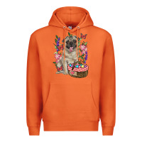 Carrot Easter pug Premium Hoodie - RanaPortraitStore