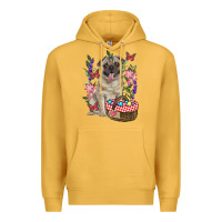 Mustard Easter pug Premium Hoodie - RanaPortraitStore