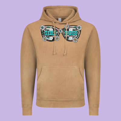 Girl Boss Vintage Hoodie Designed By Sublimationcraftshop
