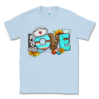 Dusty Blue love nurse western Classic Tee - BundleAndBundleShop