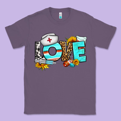 Love Nurse Western Classic Tee Designed By Bundleandbundleshop