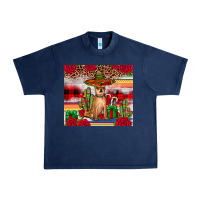 Navy Chihuahua Christmas Urban Heavy Tee - JahusDesignShop