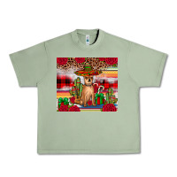 Oil Green Chihuahua Christmas Urban Heavy Tee - JahusDesignShop