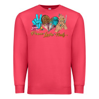 Cardinal peace love nails bbs Premium Sweatshirt - BundleAndBundleShop