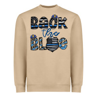 Mushroom back the blue1 Heavyweight Sweatshirt - CowhideDigitalArt