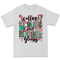 Dove Grey coffee scrubs and rubber gloves Premium Tee - RanaPortraitStore