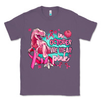Lavender dinosaur  in october we wear pink Classic Tee - AdoDesignShop