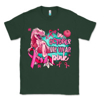 Sports Green dinosaur  in october we wear pink Classic Tee - AdoDesignShop