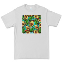 Dove Grey avacado with turquoise and leopard background mug coaster Premium Tee - BarkalooDesign