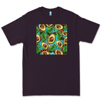 Plum avacado with turquoise and leopard background mug coaster Premium Tee - BarkalooDesign