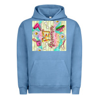 Pigment Pebble Blue pet groomer Urban Hoodie - TumblerDesignByShophia