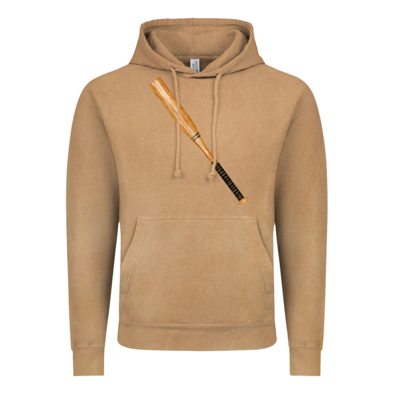 Wooden Softball Bat Vintage Hoodie by FaDigitalArtStudio | Teevron