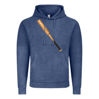 Vintage Denim wooden softball bat Vintage Hoodie - FaDigitalArtStudio