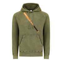 Vintage Olive wooden softball bat Vintage Hoodie - FaDigitalArtStudio