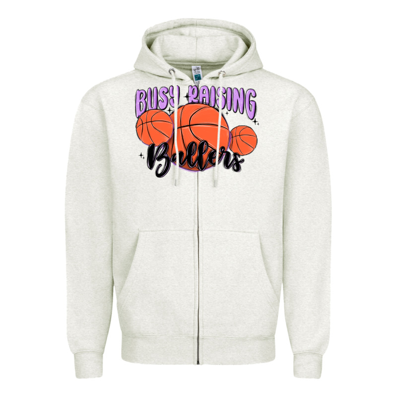 Busy Raising Ballers Zipper Hoodie by MaliasSmallBusiness | Teevron