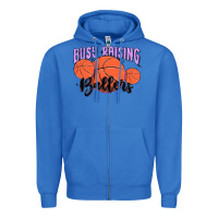 True Royal busy raising ballers Zipper Hoodie - MaliasSmallBusiness