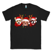 Black christmas dogs corgi chihuahua frenchie Classic Tee - Jasminsmagicworld