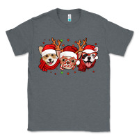 Charcoal Heather christmas dogs corgi chihuahua frenchie Classic Tee - Jasminsmagicworld