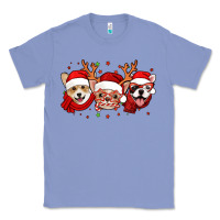 Colony Blue christmas dogs corgi chihuahua frenchie Classic Tee - Jasminsmagicworld
