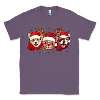 Lavender christmas dogs corgi chihuahua frenchie Classic Tee - Jasminsmagicworld