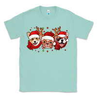 Seafoam christmas dogs corgi chihuahua frenchie Classic Tee - Jasminsmagicworld