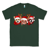 Sports Green christmas dogs corgi chihuahua frenchie Classic Tee - Jasminsmagicworld